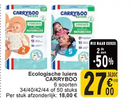 Cora Carryboo ecologische luiers aanbieding