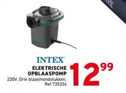 Trafic Intex elektrische opblaaspomp aanbieding