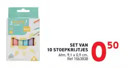 Trafic Set van 10 stoepkrijtjes aanbieding