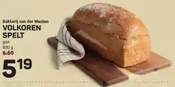Ekoplaza Bakkerij van der westen volkoren spelt aanbieding