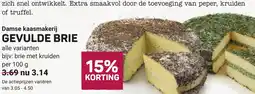 Ekoplaza Damse kaasmakerij gevulde brie aanbieding