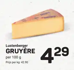Ekoplaza Lustenberger gruyère aanbieding