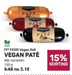 Ekoplaza Fit food vegan deli vegan paté aanbieding