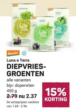 Ekoplaza Luna e terra diepvriesgroenten aanbieding