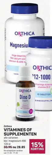 Ekoplaza Orthica vitamines of supplementen aanbieding