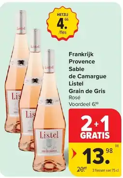 Carrefour Frankrijk Provence Sable de Camargue Listel Grain de Gris aanbieding