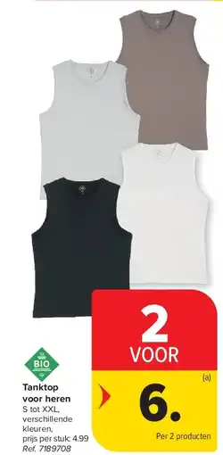 Carrefour Tanktop voor heren aanbieding