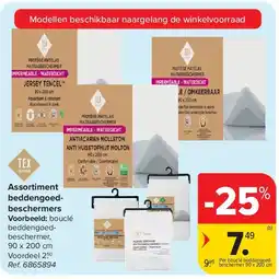 Carrefour Assortiment beddengoedbeschermers aanbieding