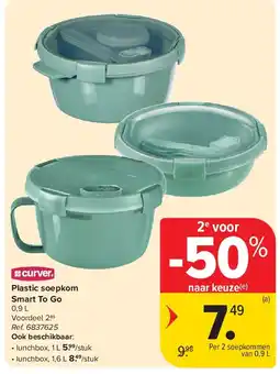 Carrefour Plastic soepkom Smart To Go aanbieding