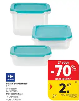 Carrefour Plastic bewaardoos aanbieding