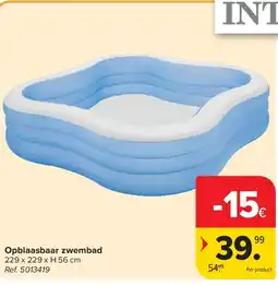 Carrefour Opblaasbaar zwembad aanbieding