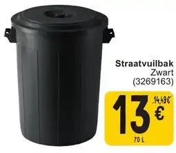 Cora Straatvuilbak Zwart aanbieding