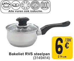 Cora Bakeliet RVS steelpan aanbieding