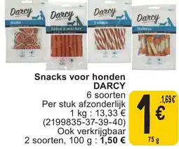 Cora Darcy snacks voor honden aanbieding