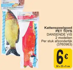 Cora Kattenspeelgoed pet toys dansende vis aanbieding
