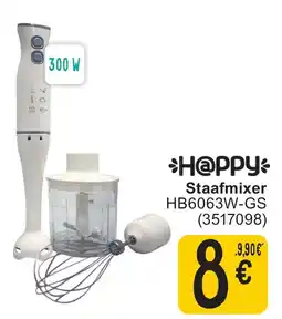 Cora H@ppy Staafmixer HB6063W-GS aanbieding