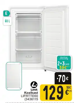 Cora Limit. koelkast LIFRTTE60 aanbieding