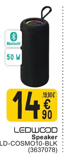 Cora Ledwood speaker LD-COSMO10-BLK aanbieding