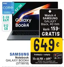Cora Samsung notebook galaxy book4 aanbieding