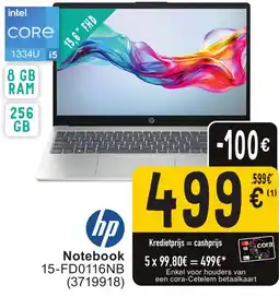 Cora Hp notebook 15-FD0116NB aanbieding
