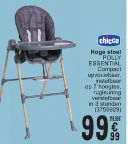 Cora Chicco hoge stoel polly essential aanbieding