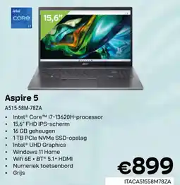 CompuDeals Acer Aspire 5 A515-58M-78ZA aanbieding