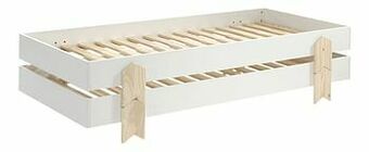 Dreamland Vipack bed Modulo Arrow wit/natuur - 2 stuks aanbieding
