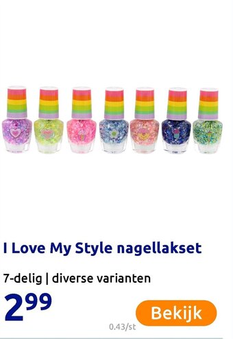 Action I love my style nagellakset aanbieding