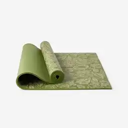 Decathlon Yogamat voor zachte yoga Comfort 173 cm x 61 cm x 8 mm donker olijfgroen aanbieding