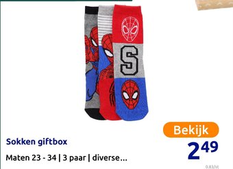 Action Sokken giftbox aanbieding