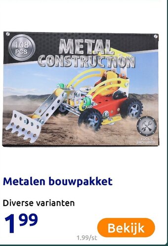 Action Metalen bouwpakket aanbieding