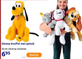 Action Disney knuffel met geluid aanbieding