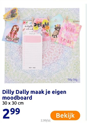 Action Dilly Dally maak je eigen moodboard aanbieding