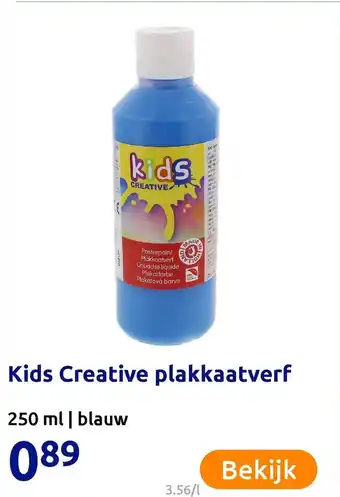 Action Kids Creative plakkaatverf 250ml aanbieding