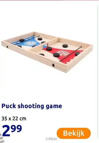 Action Puck shooting game 35 x 22cm aanbieding