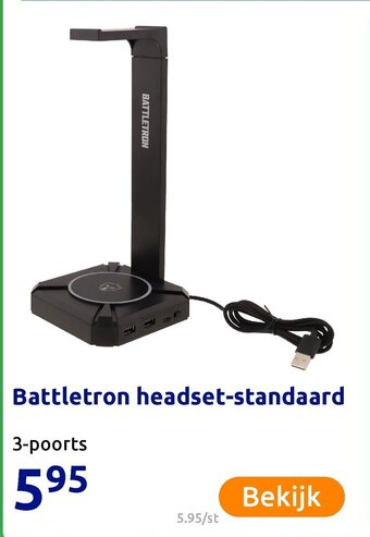 Action Battletron headset-standaard aanbieding