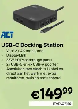 CompuDeals ACT USB-C Docking Station aanbieding