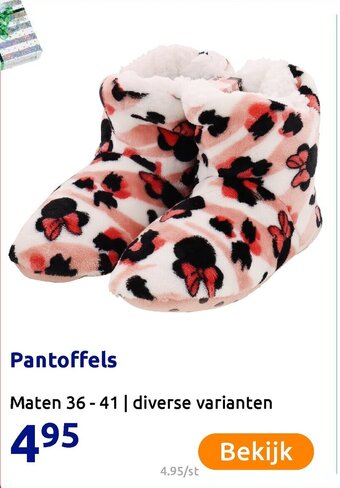 Action Pantoffels aanbieding