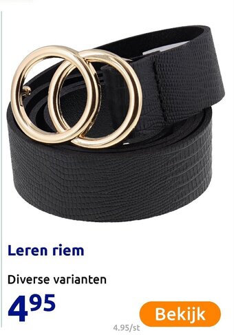 Action Leren riem aanbieding