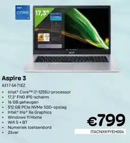 CompuDeals Aspire 3 A317-54-71EZ aanbieding