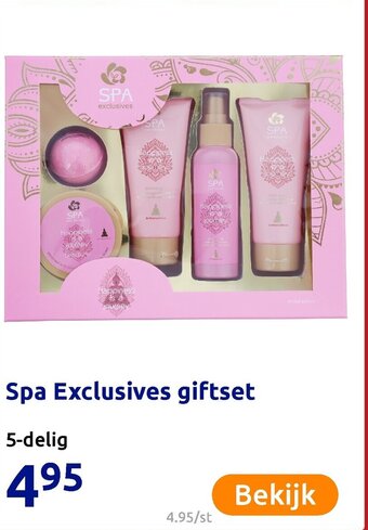 Action Spa Exclusives giftset aanbieding