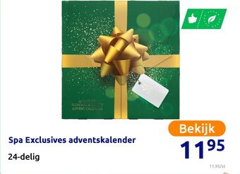 Action Spa Exclusives adventskalender aanbieding