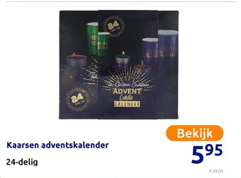Action Kaarsen adventskalender aanbieding