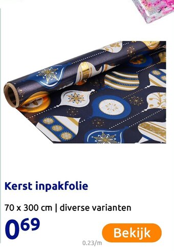 Kerst inpakfolie