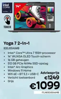 CompuDeals Yoga 7 2-in-1 83DJ00A6MB aanbieding