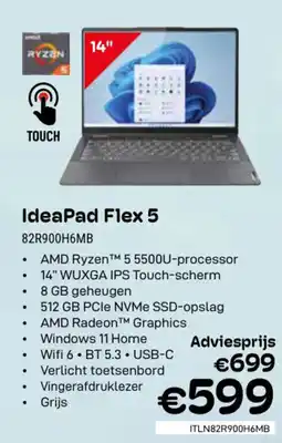 CompuDeals IdeaPad Flex 5 82R900H6MB aanbieding