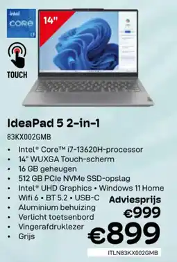 CompuDeals IdeaPad 5 2-in-1 83KX002GMB aanbieding