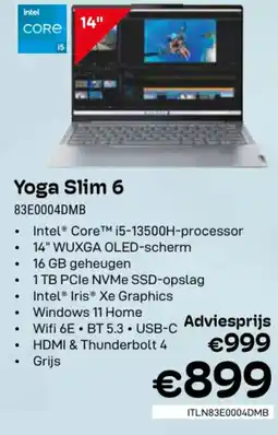 CompuDeals Yoga Slim 6 83E0004DMB aanbieding