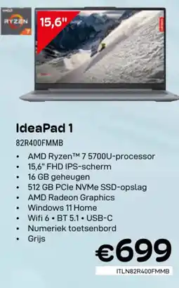 CompuDeals IdeaPad 1 82R400FMMB aanbieding