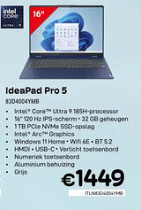 CompuDeals IdeaPad Pro 5 83D4004YMB aanbieding